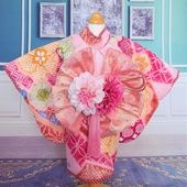 犬服の着物京友禅柄鹿の子模様美麗ペットの着物