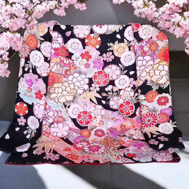 オンリーワンお引きずり大振ー麗花の舞 | お引きずり大振袖 | オーダー