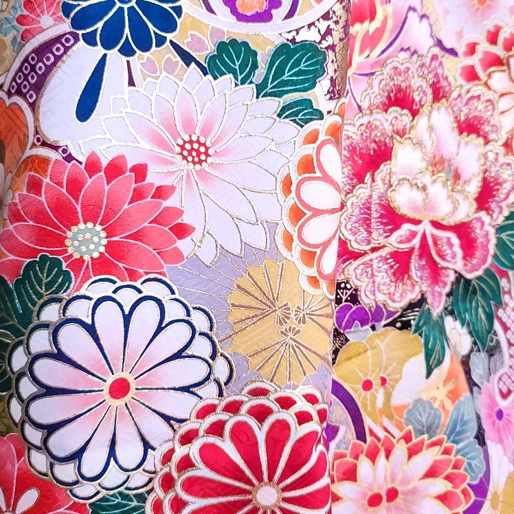 オンリーワンお引きずり大振袖紅霞の雅（型染め京友禅） | お引きずり