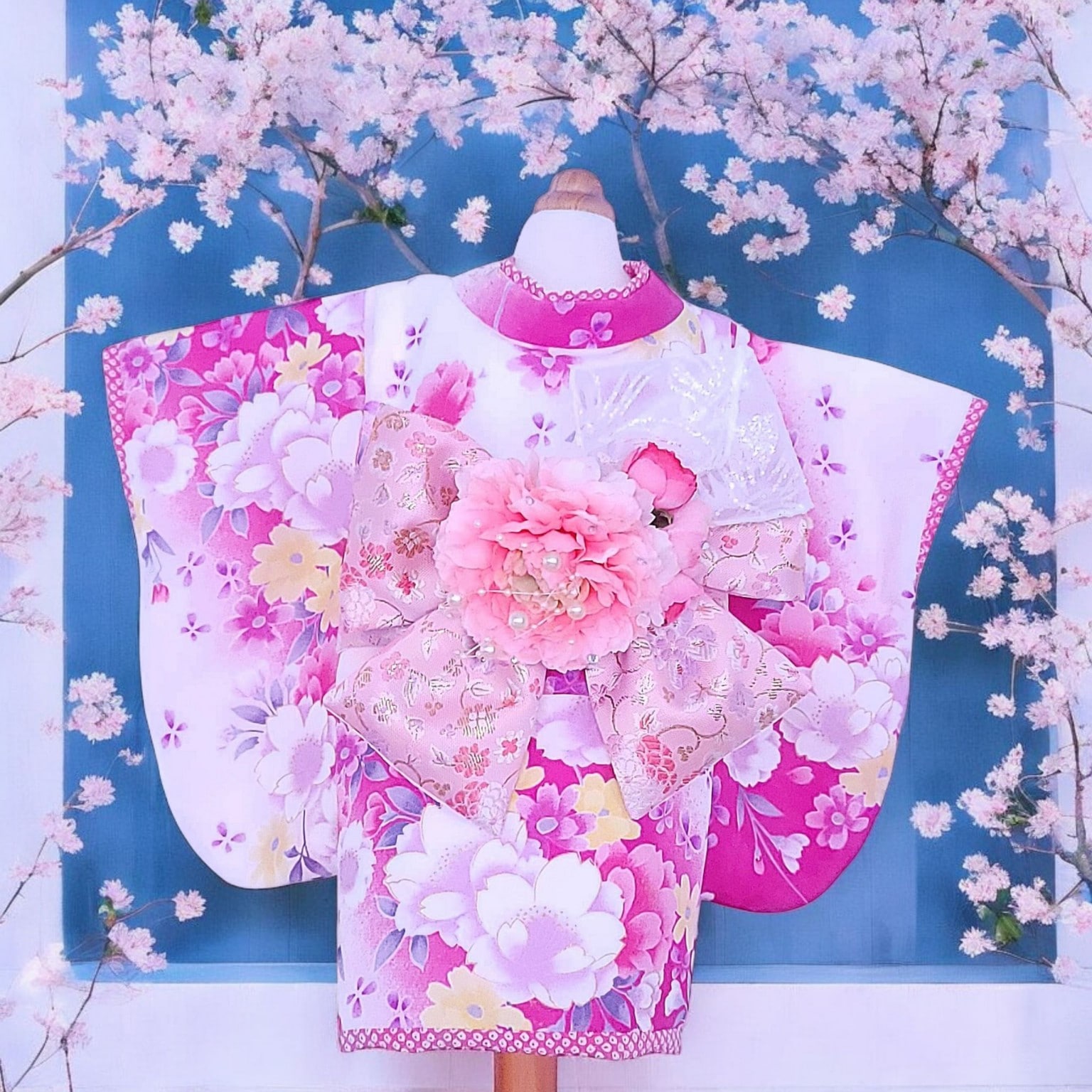 さくら 桜。●犬服●ハンドメイド ハンドメイド犬服 さくらんぼのパフスリーブワンピ ☆new 楽天