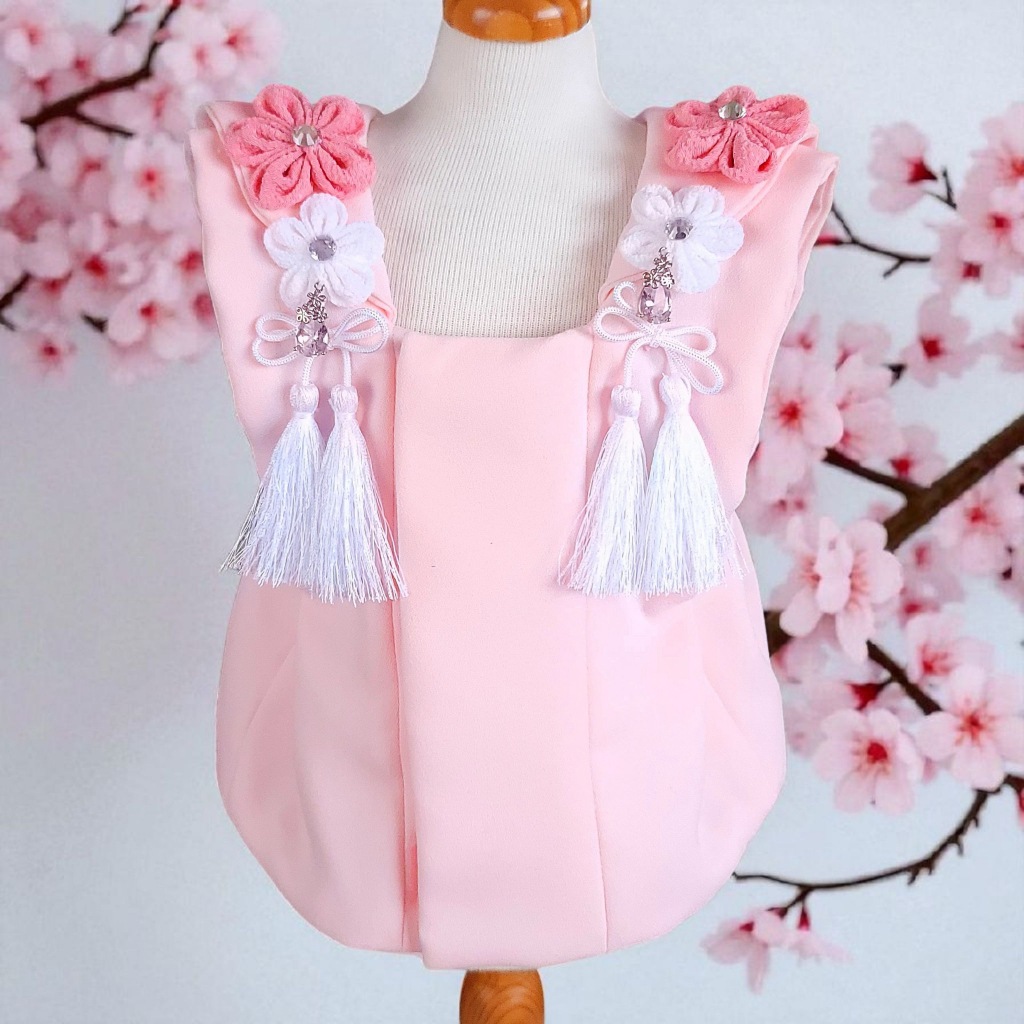 犬服ハンドメイド　洋服　浴衣　被布コート　❣️ここちゃん❣️ ペットの着物犬服の着物ー被布コート花梨ピンク | 被布コート