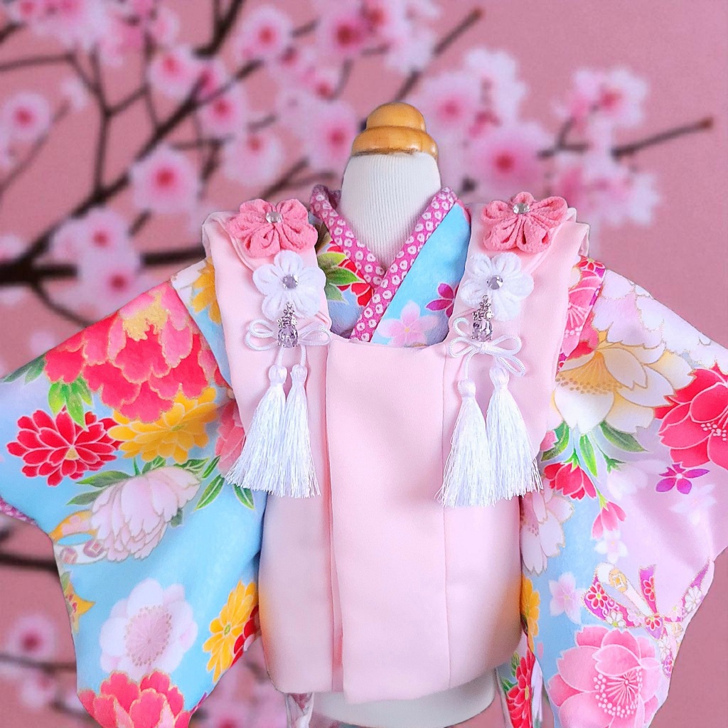 ペットの着物犬服の着物ー被布コート花梨ピンク | 被布コート