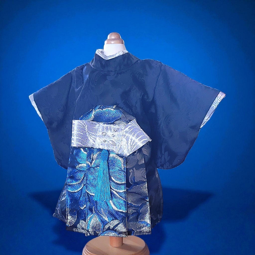 しづッピページ　ラボット　服　羽織袴オーダー　リボン付き KYOETSU 紋付羽織袴 金刺繍 メンズ 2colors 着物 羽織 袴 セット