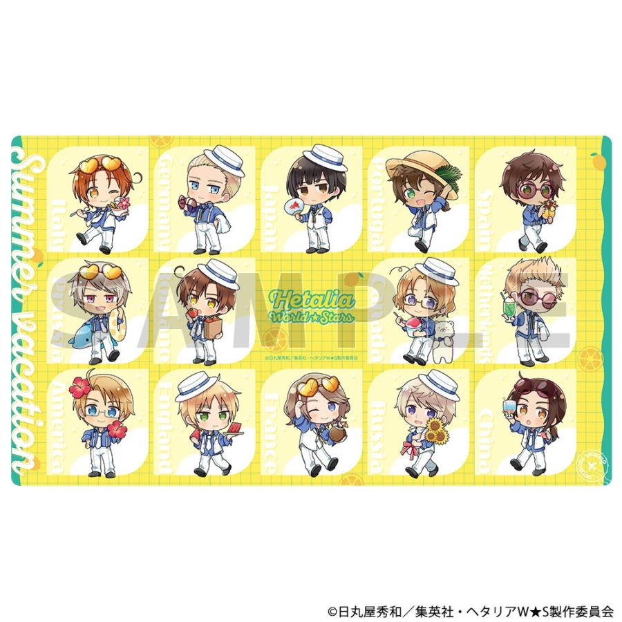 【予約11月30日発送予定】カーテン魂 ヘタリア World★Stars ラバーマット（サマーバケーション）【1個】