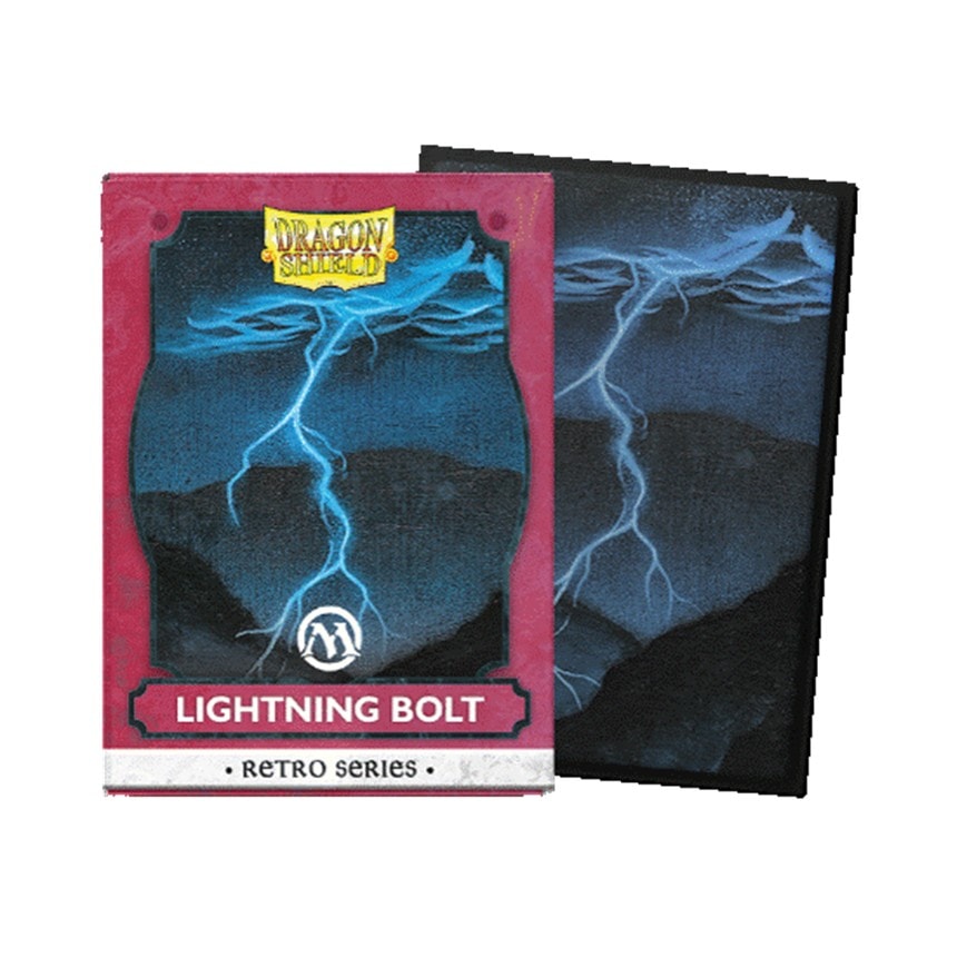 【予約11月30日発送予定】AT-16534 Lightning Bolt Sleeves - Standard size - Brushed Art スリーブ スタンダードサイズ（100枚入り）【1個】