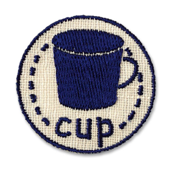 23353 目印マークのワッペン （コップ） | 入園入学準備品,めじるし