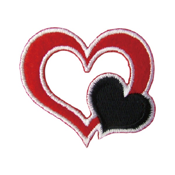 23369 ハート ワッペン（レッド） オトナかわいいシリーズ