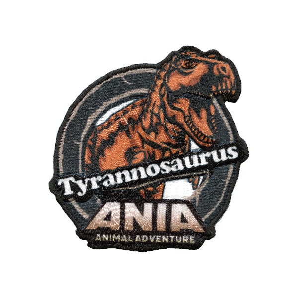 TOM08 【アニア】 ワッペン ティラノサウルス シールアイロン両用