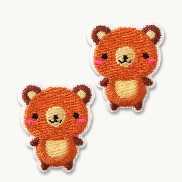 MINI-MOTIF くま／動物 アイロン接着ワッペン かわいいワッペン 