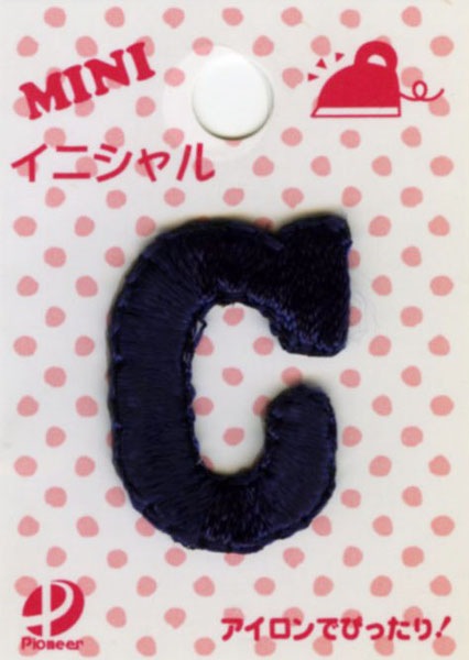 ミニイニシャルワッペン「C」 | オリジナルワッペン,イニシャル ミニイニシャルワッペン「C」 | オリジナルワッペン,イニシャル