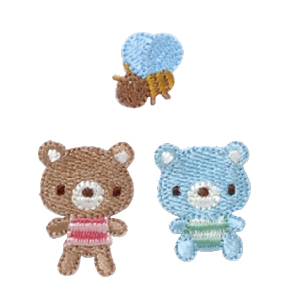 25019 パイオニア リトルアップリケ【くま/みつばち】 | すべて