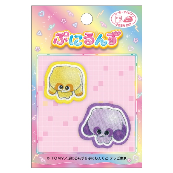 TOM67 『ぷにるんず』2個付きワッペン えねるん×くーるん<br> シール
