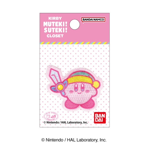 BAN141【星のカービィ】KIRBY MUTEKI! SUTEKI! CLOSET ワッペン<br