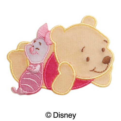 My331 ディズニーキャラクター くまのプーさん ナチュラルシリーズワッペン Disney くまのプーさん P S Fan パイオニア ワッペン ハンドメイドクラフト