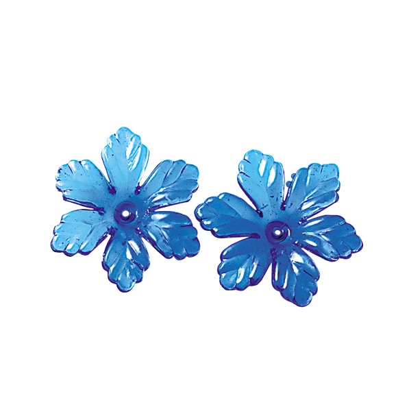 5613 アクリルビーズ フラワーガク ブルー | ビーズ,アクリル フラワー