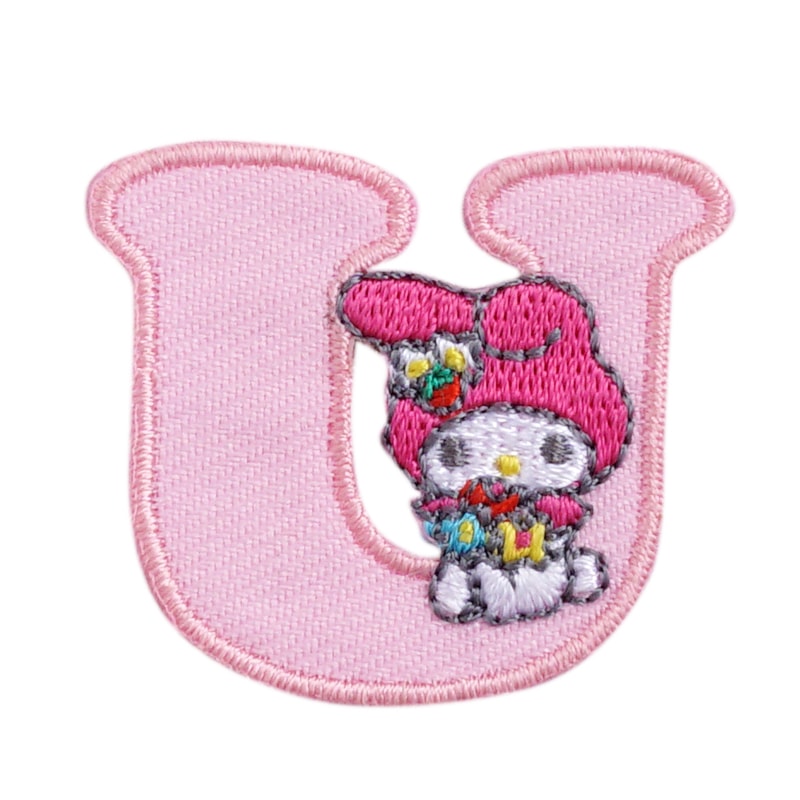おすすめ MKM12サンリオ「マイメロディ」イニシャルワッペン【U アイドル