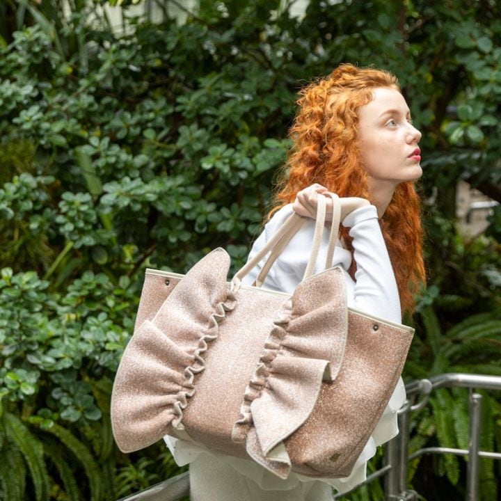 Rapture トートバッグ RAPTURE 【一部予約】L ネイプルズ ラッフルトートバッグ-L