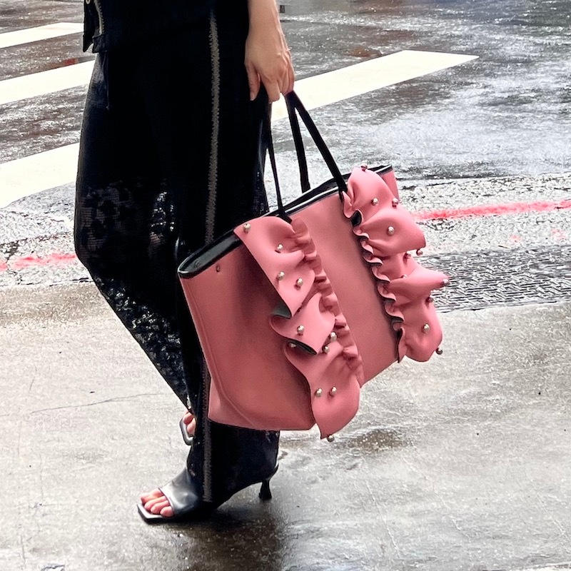 RAPTURE L ネイプルズラッフルトートバッグボールスタッズ-Lサイズ TT  