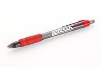 BALLPOINT PEN RED CLEAR BODY with BLACK INK