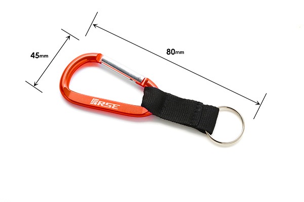 KEYCHAIN CARABINER RED