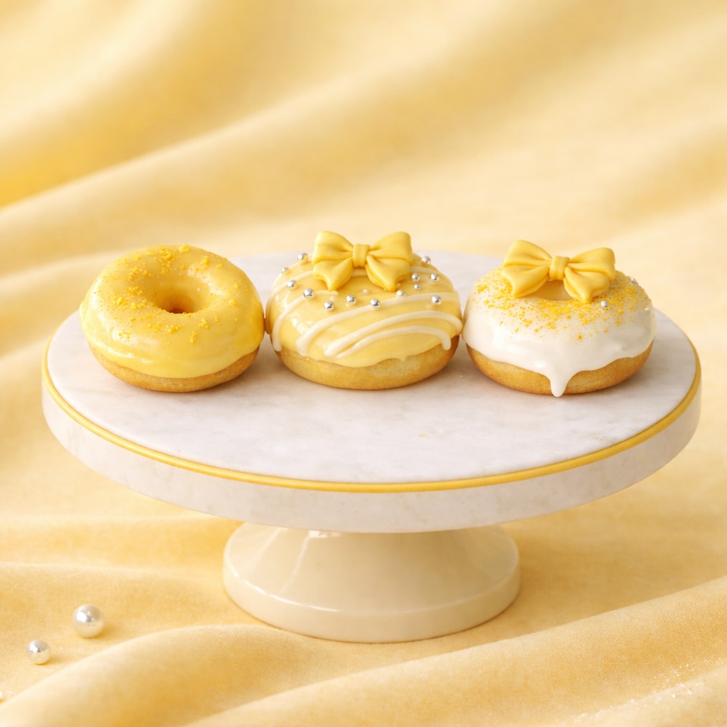 3種のパステルドーナツ(CITRON YELLOW | シトロンイエロー)