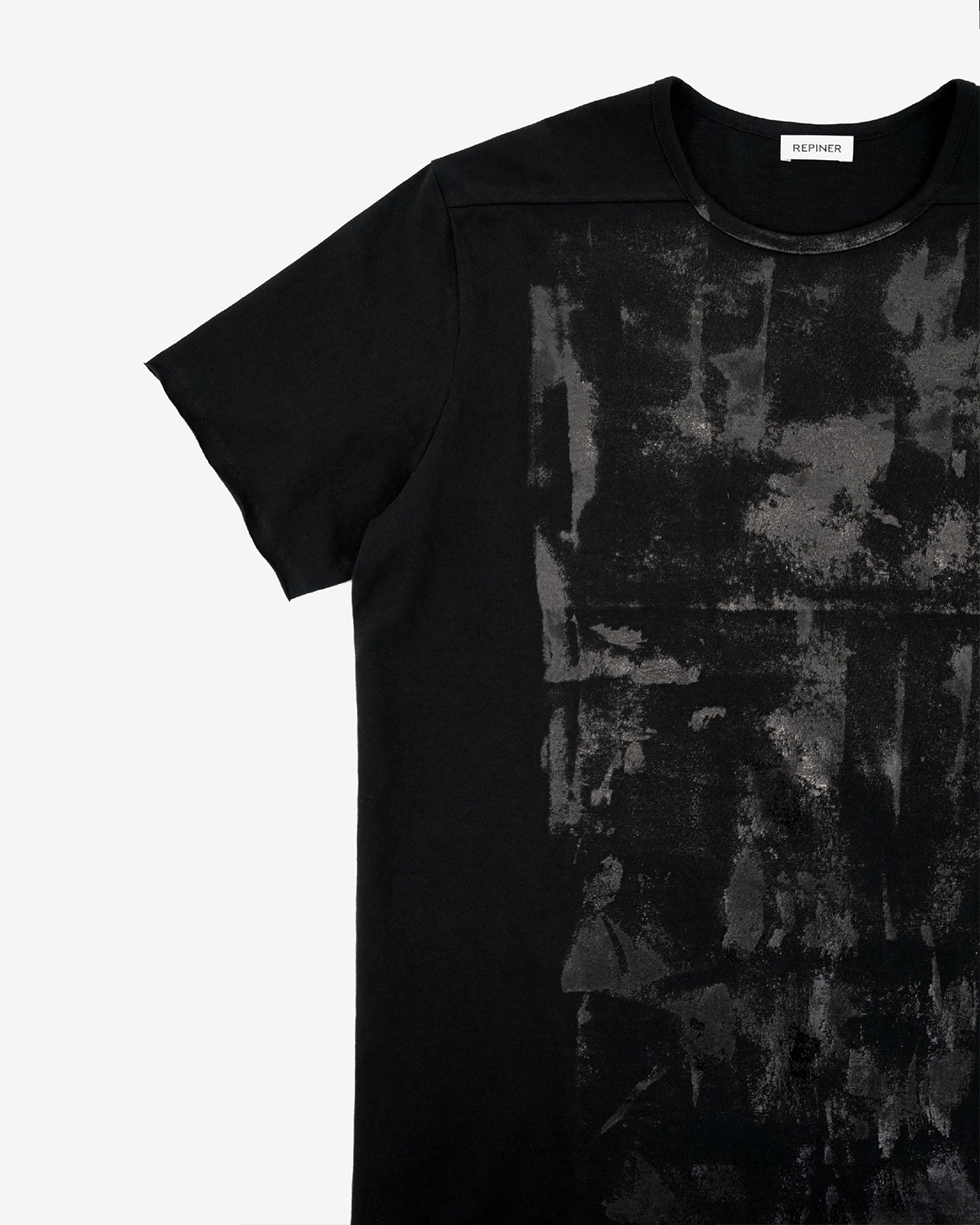 【REPINER】MASS BLACK FOIL T-SHIRT