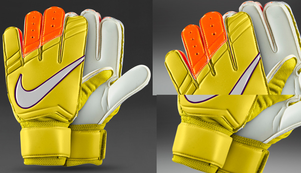 Nike Vapor イエロー グローブ スペイン市場独占！2015年秋季・12月 天然芝用・ナイキ超高級GK