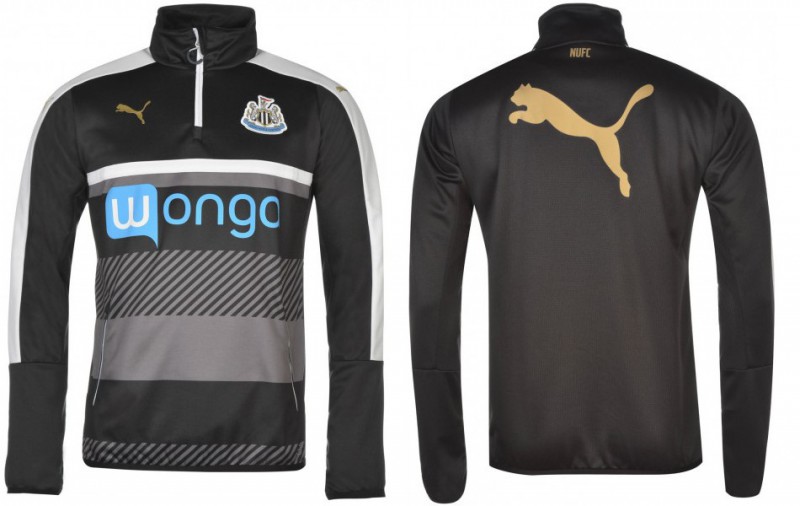 スペイン市場独占！16/17 ニューカッスルUtd・オフィシャル1/4ジップ