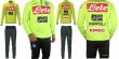 スペイン市場独占！18/19 ナポリ・オフィシャル テクニカル スウェットトレーニングスーツ：蛍光イエローカラー(スペインから送料無料)