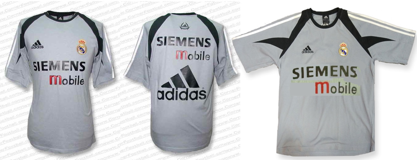 2004-2005レアルマドリード siemens mobile ユニフォーム Real Madrid