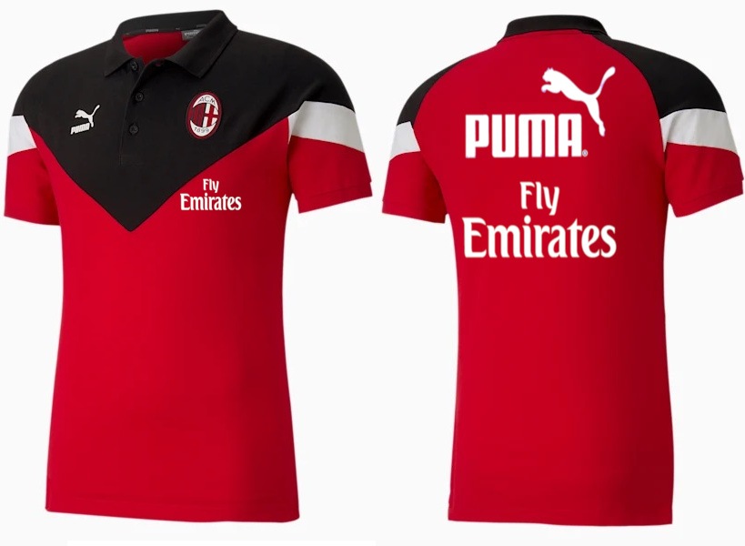 MILAN ポロシャツ 赤 世界市場独占！19/20後期・2020年 A.C.ミラン・オフィシャルフル