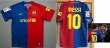 世界市場独占・超貴重！2008/2009 Ｆ.C.バルセロナ・オフィシャル右袖に 選手仕様LFPビッグパッチ ・左袖 TV3パッチ と ネーム/ナンバー 付きホームウェア（スペインから送料無料