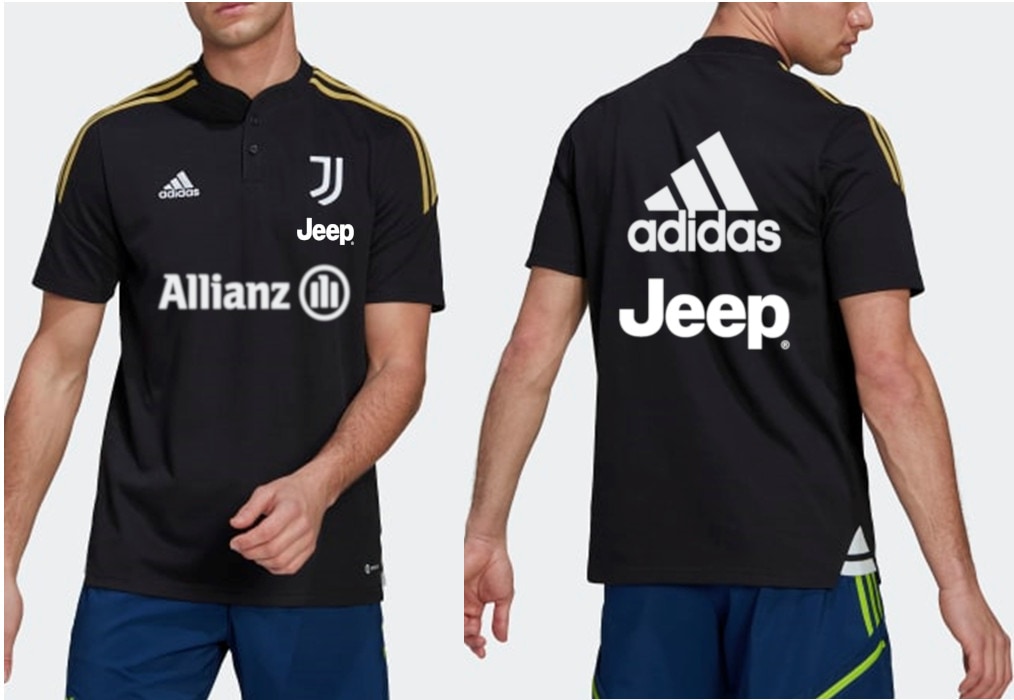 レア 試着のみ ユベントス juventus スポンサーロゴ入りポロシャツ 世界市場独占！22/23 ユベントス・オフィシャル選手同様のスポンサー