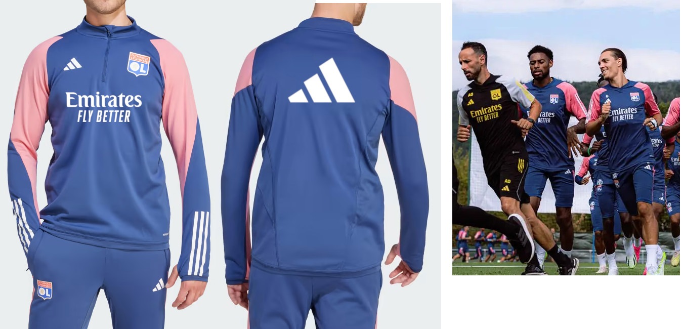 オリンピックリヨンオフィシャルトレーニングスーツ 公式 Olympique Lyonnais アパレル＆商品 | DAZN