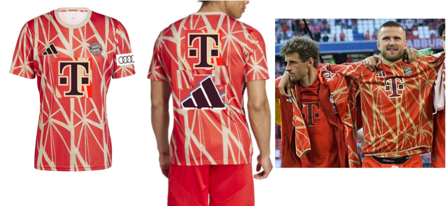 世界市場独占！24/25 バイエルンミュンヘン・オフィシャル選手同様の胸