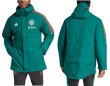 世界市場独占！23/24 マンチェスターユナイテッド・オフィシャル PARKA”スタジアムウォーマー・ウィンターハーフジャケット：グリーンカラー(スペインから送料無料)