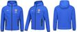 世界市場独占！25/26 アトレティコ・デ・マドリッド オフィシャル高品質 TECH FLEECE トラベルジャケット：ブルーカラー（スペインから送料無料)