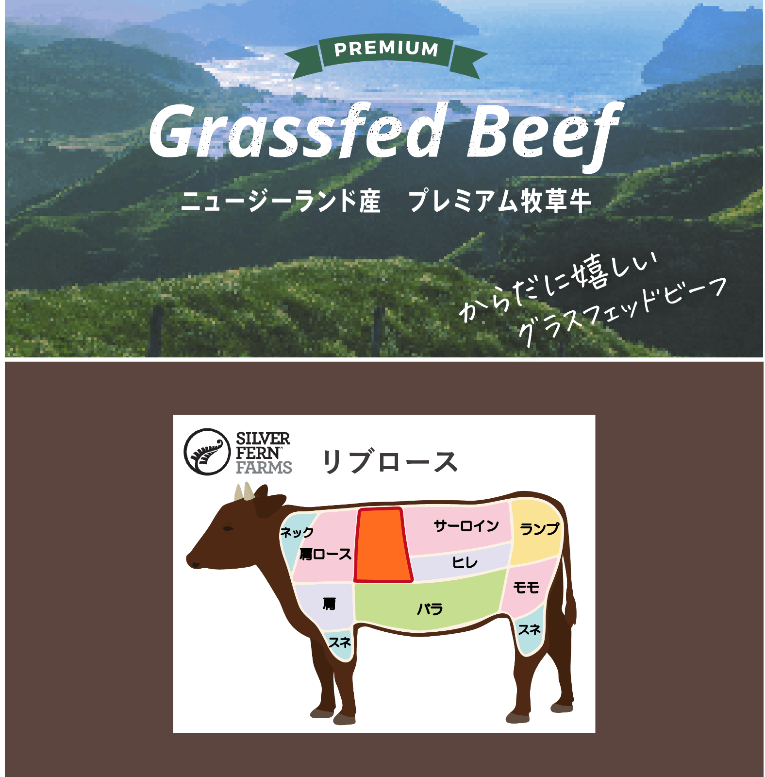 【芳醇！！】完全放牧 牧草牛　リブロース　200g×5枚