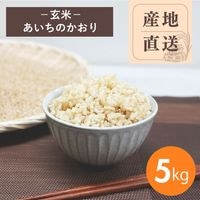 【産地直送】あいちのかおり 玄米 5kg（農薬・化学肥料不使用）