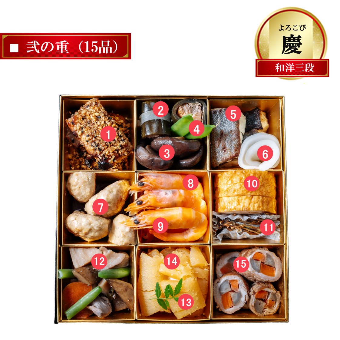 早割特別価格6,480円オフ】2026 低糖質おせち三段重 『慶』｜リセライーツ