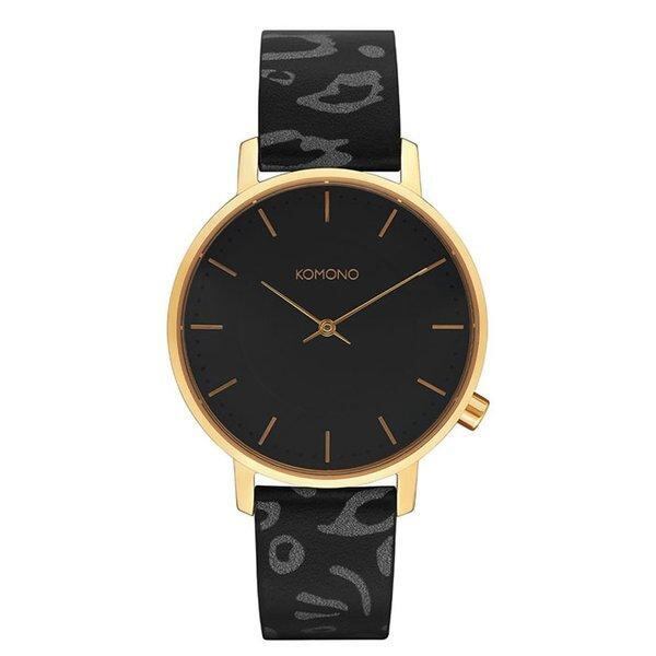 KOMONO コモノ HARLOW ANIMAL BLACK ユニセックス ハーロウ アニマル ブラック レザーバンド kom-w4133