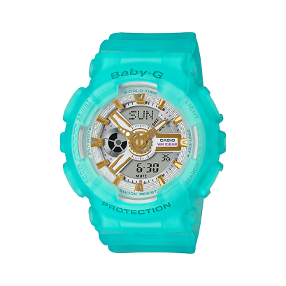 Baby-G（ベビージー）BA-110SC-2AJF Sea Glass Colors（シーグラス・カラーズ ブルー）