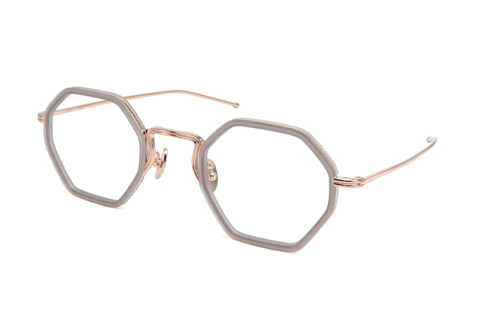 Mr.Gentleman BERNIE-M Pink Gold & Matte Clear Grey