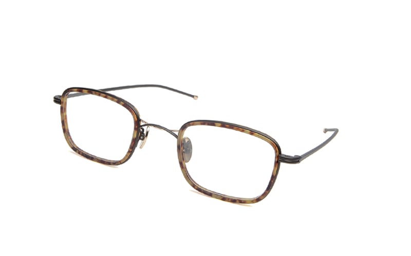 Mr.Gentleman PATRICK-M Matte Black & Gold - Matte Brown Marble