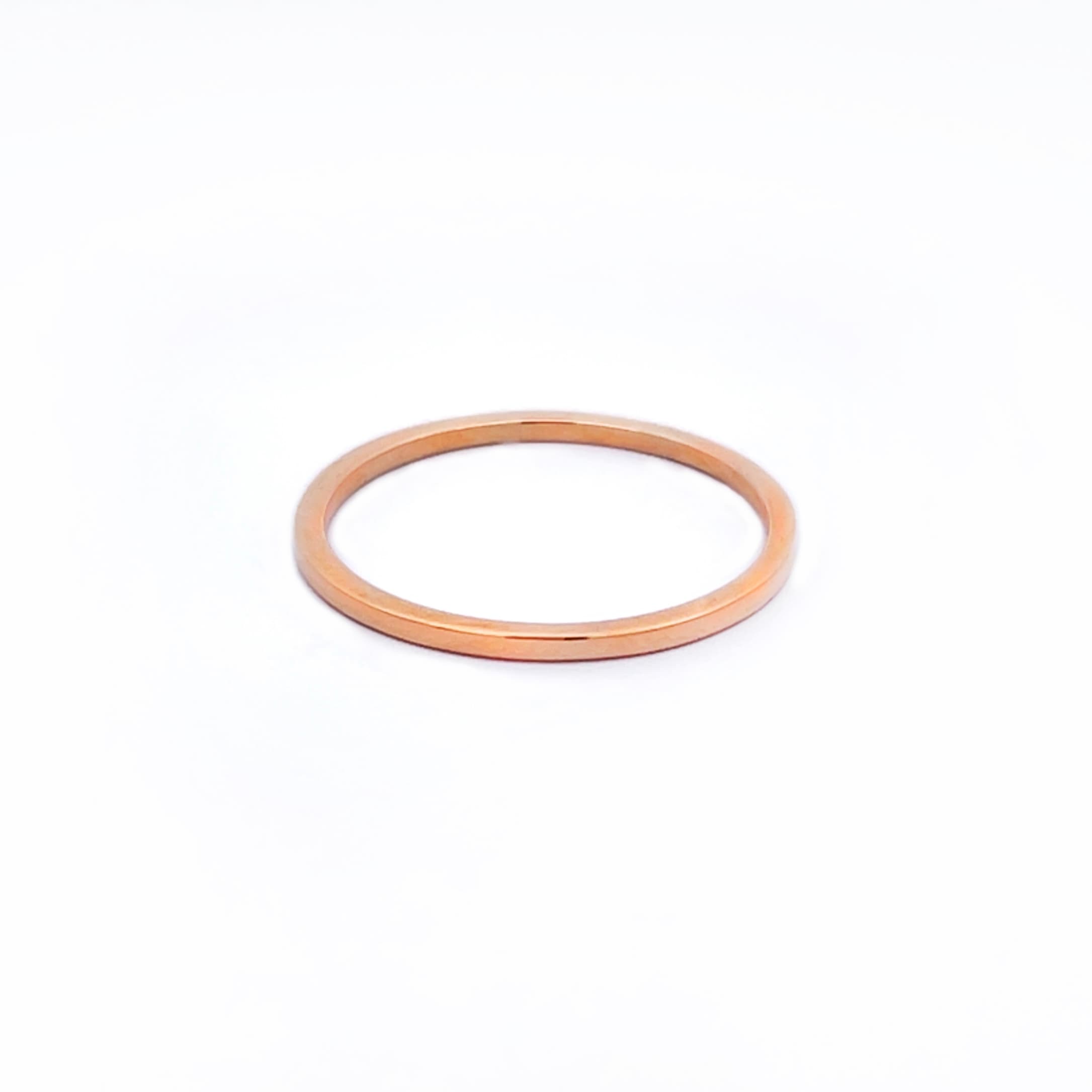 K18PG地金平打ちリング