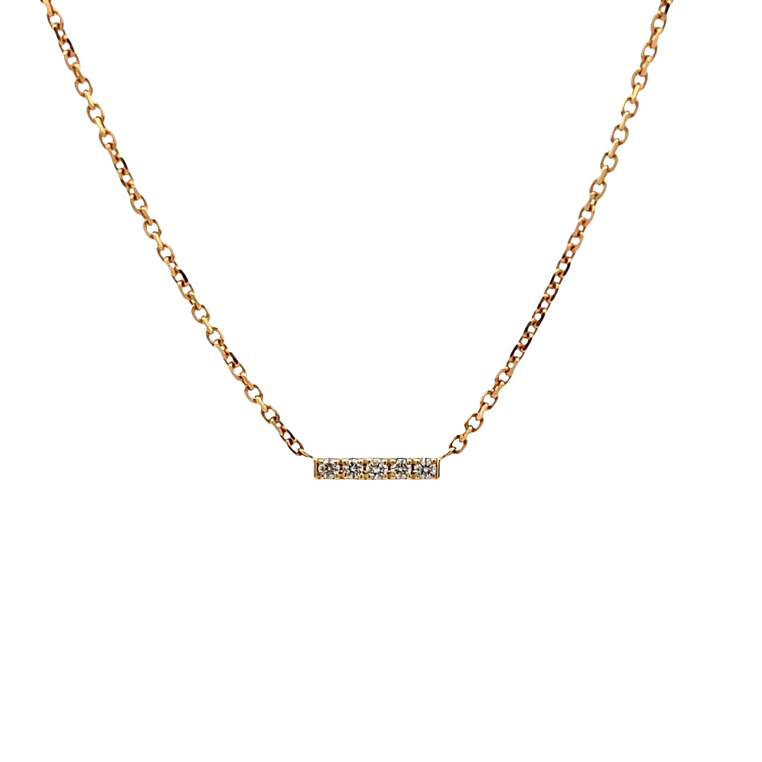 ダイヤ両吊りリバーシブルネックレス