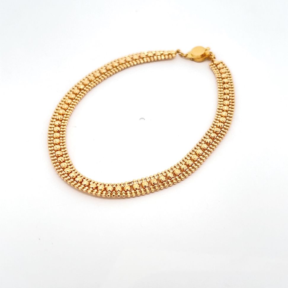 地金デザインブレスレット