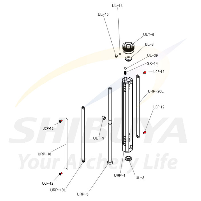 SHIBUYA UCP-12 M2×4 皿小ねじ サイトプレート用 | SHIBUYA製品