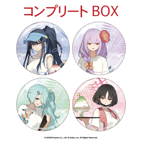 ブルーアーカイブ コラボカフェ　缶バッジ　コンプリートセット ブルーアーカイブ」 トレーディング缶バッジ コンプリートセット