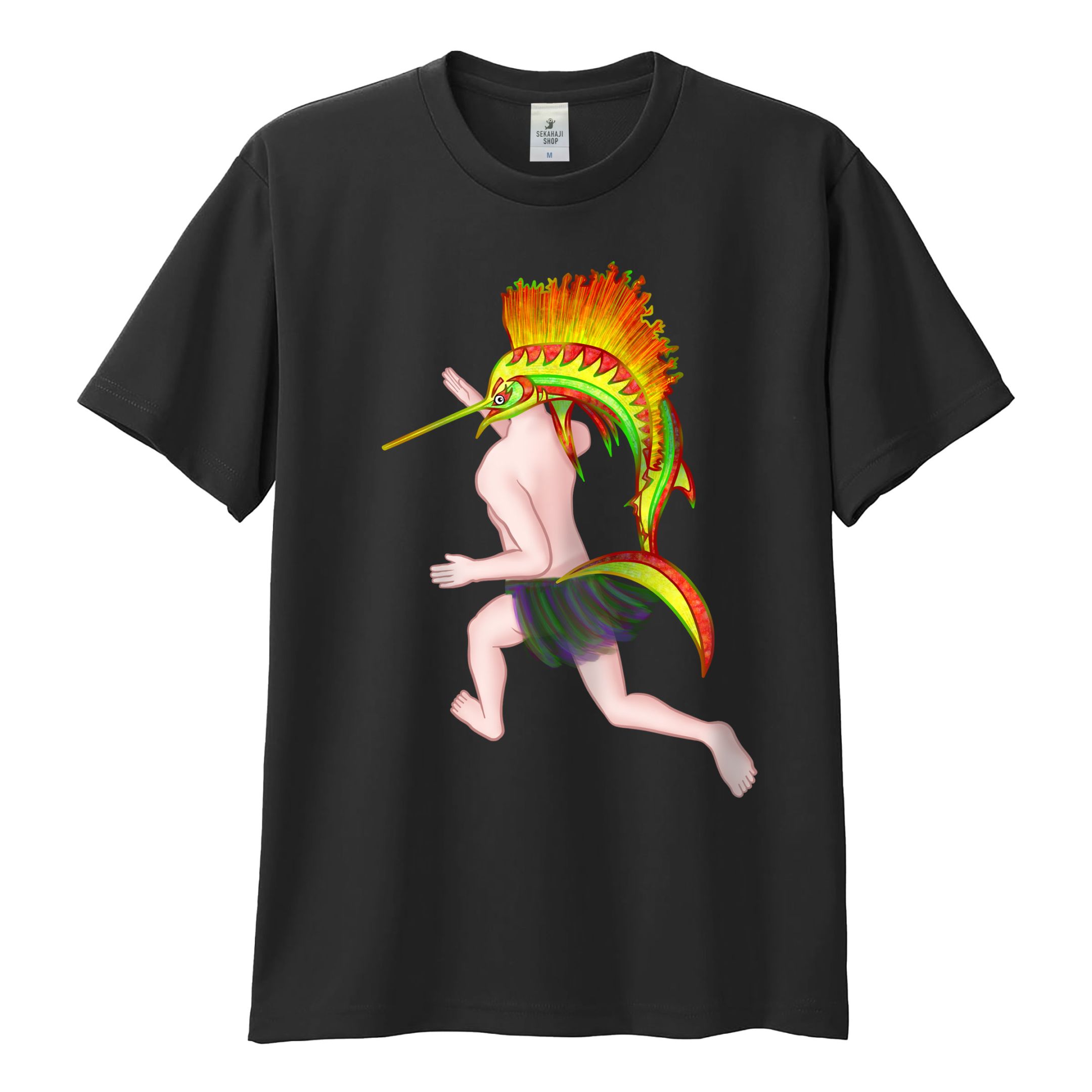 深海の熱血スイマー・泳ぎ命 Tシャツ 